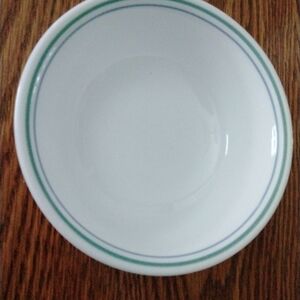 Vintage Corelle White Striped Cereal or Salad Bowl